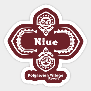 Polynesian Village Resort Niue Sticker